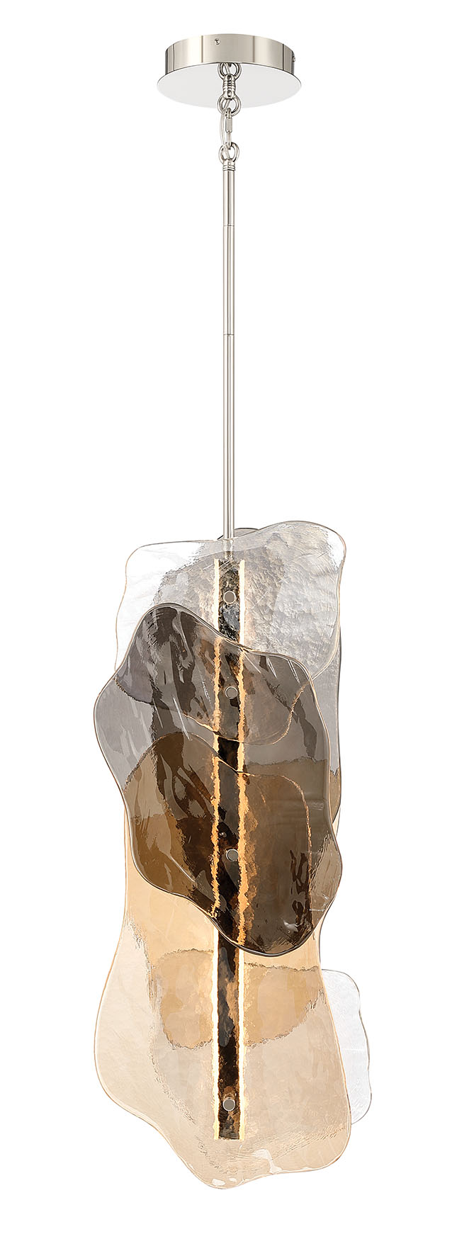 Europhase 50463-015 Grotto LED Suspension en nickel poli