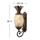 Lanterne murale Hinkley Lighting 2124PZ Plantation en bronze nacré