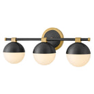 Meuble-lavabo Bowie 54563LCB-BK de Hinkley Lighting, en laiton laqué avec accents noirs