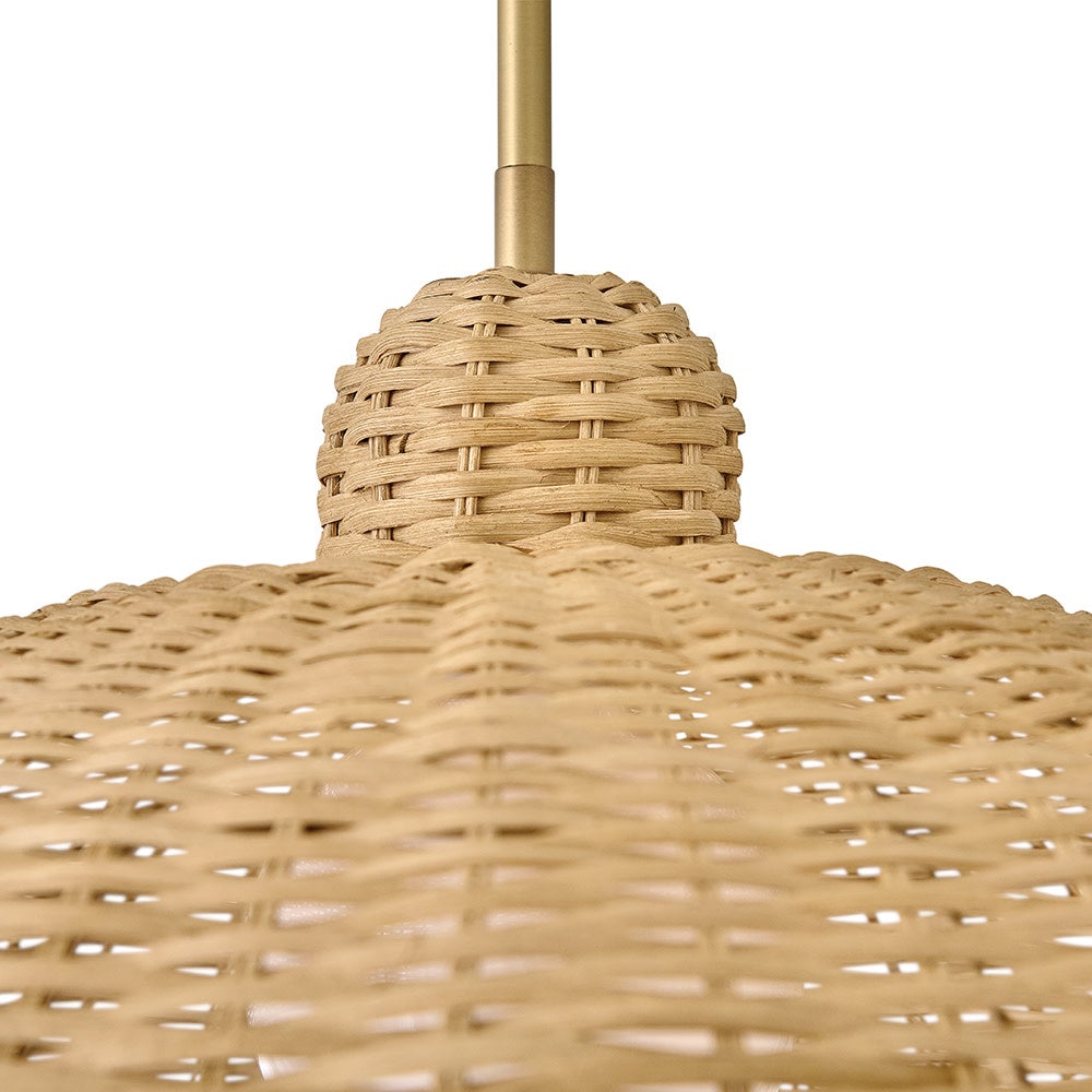 Lark 84337LCB Pismo Pendant in Lacquered Brass