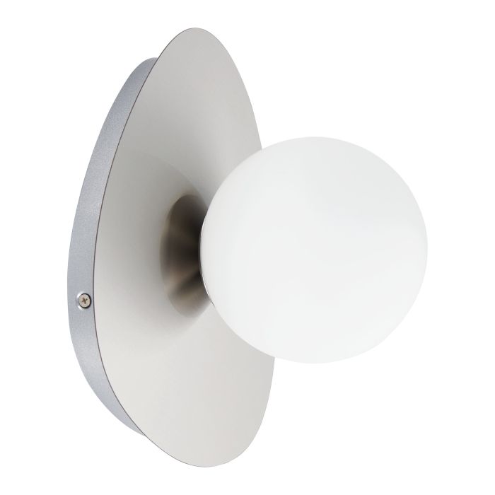 Thesis Lighting 207112A Castrovido Wall Sconce or Flush Mount in Brushed Nickel