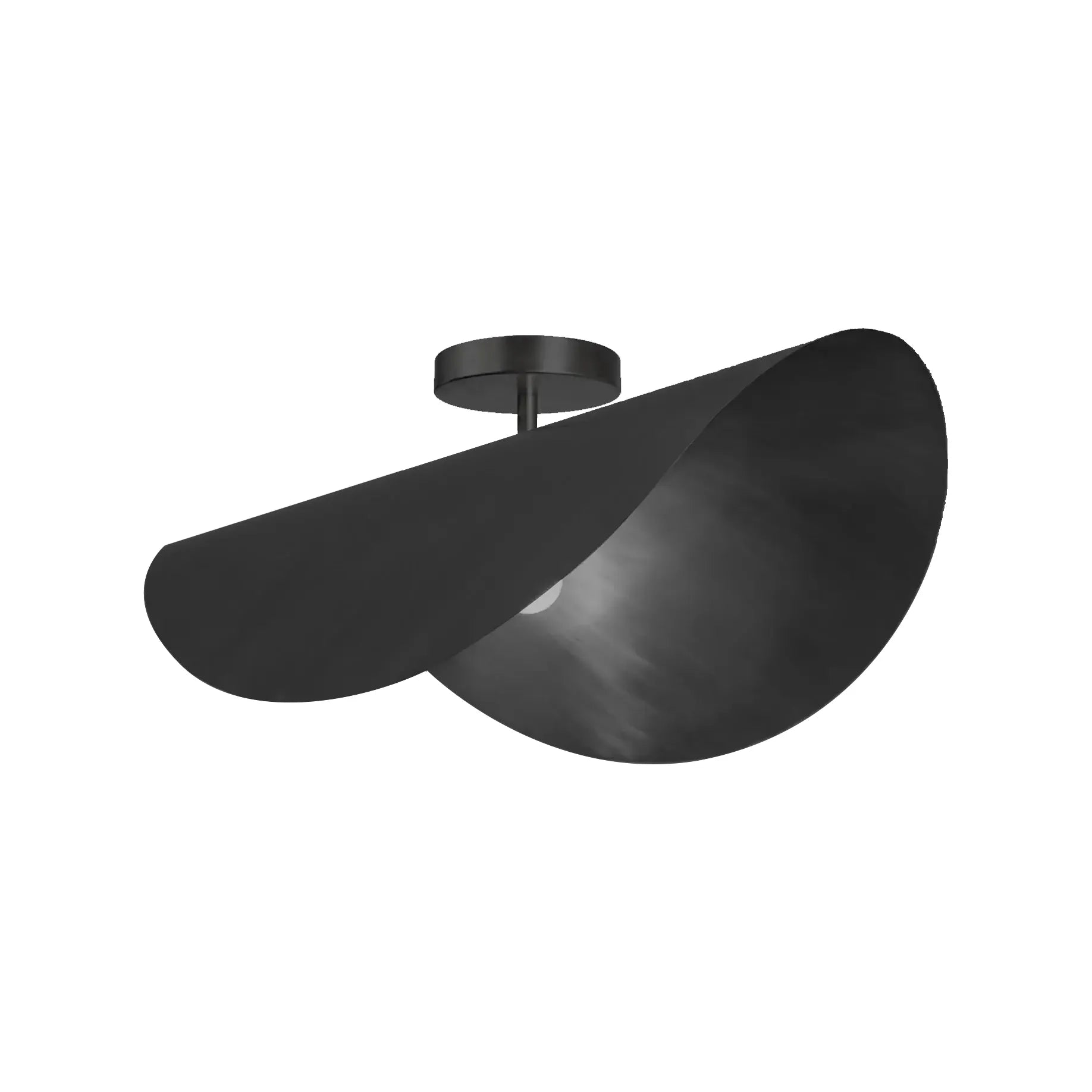 Dounia Home - DH-MOJCEIFLU-SM-NIK - Moja Ceiling Flush Mount Fixture - Brushed Nickel Silver