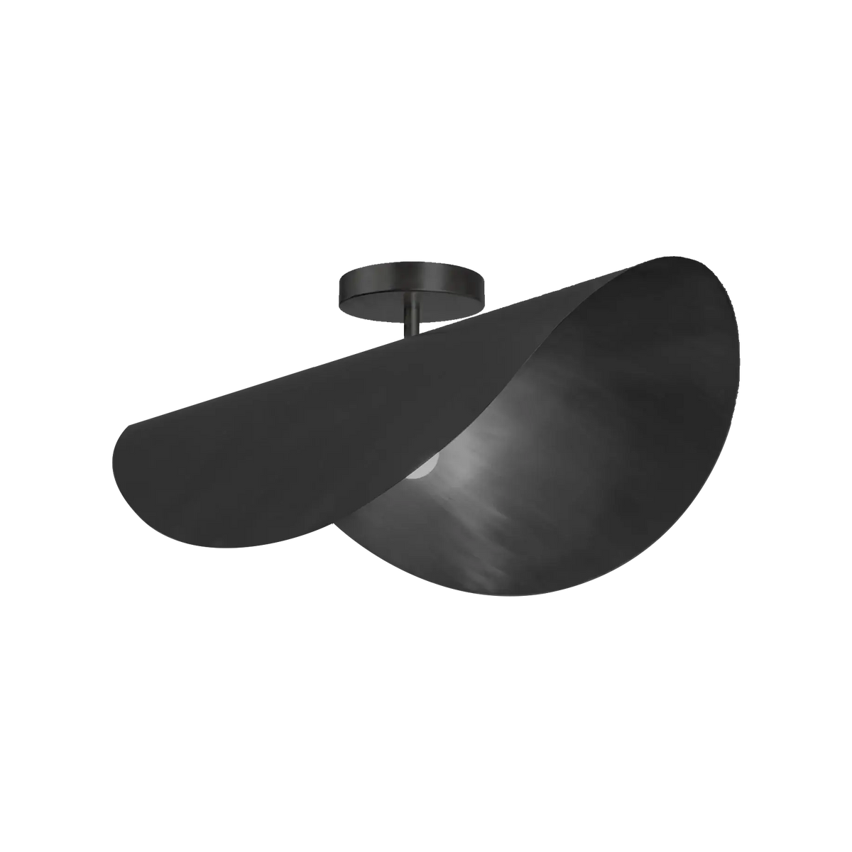 Dounia Home - DH-MOJCEIFLU-SM-NIK - Moja Ceiling Flush Mount Fixture - Brushed Nickel Silver