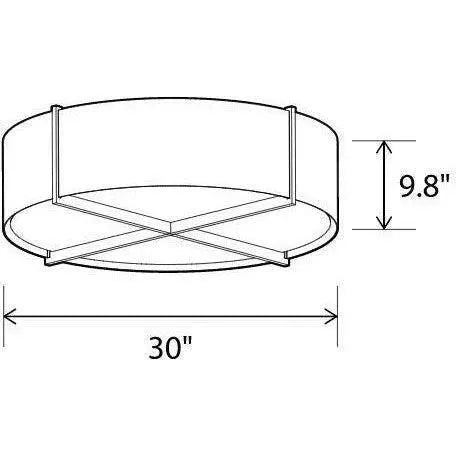 Cerno - Plura 30 Flushmount - 08-100-30DA-27P1 | Montreal Lighting & Hardware
