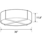 Cerno - Plura 36 Flushmount - 08-100-36DA-27P1 | Montreal Lighting & Hardware