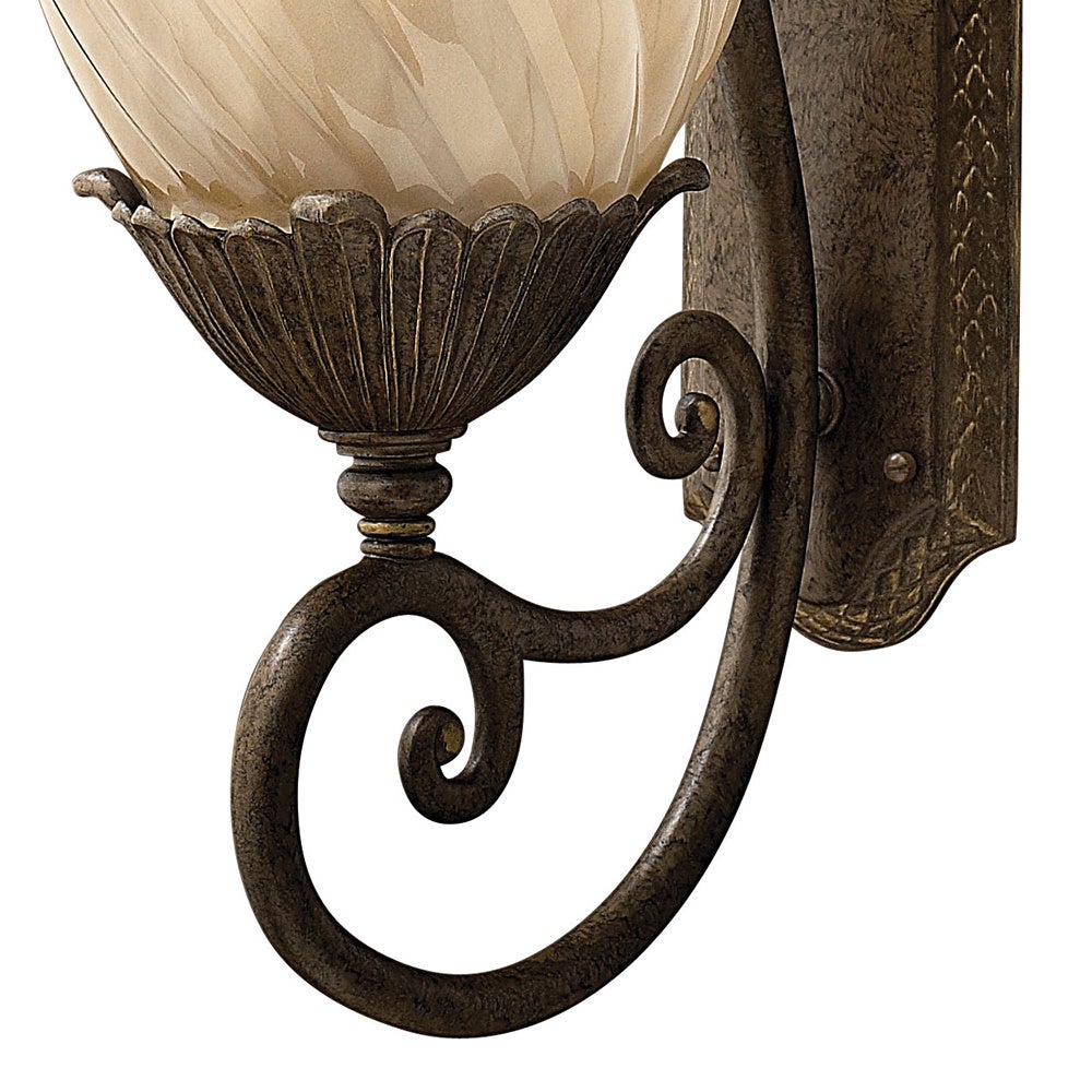 Lanterne murale Hinkley Lighting 2124PZ Plantation en bronze nacré