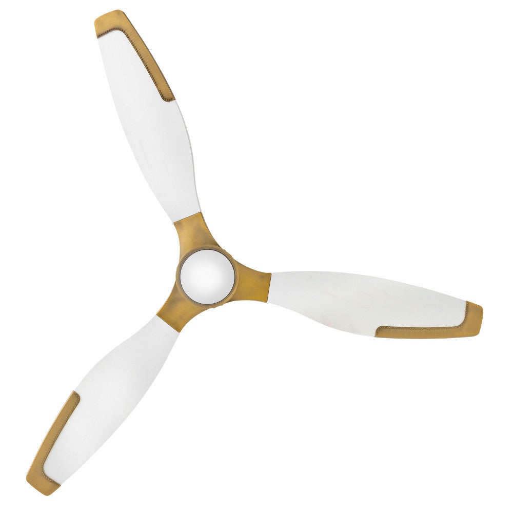 Éclairage intelligent Hinkley Lighting 906760FMW-LDD Aileron LED Ventilateur  en blanc mat
