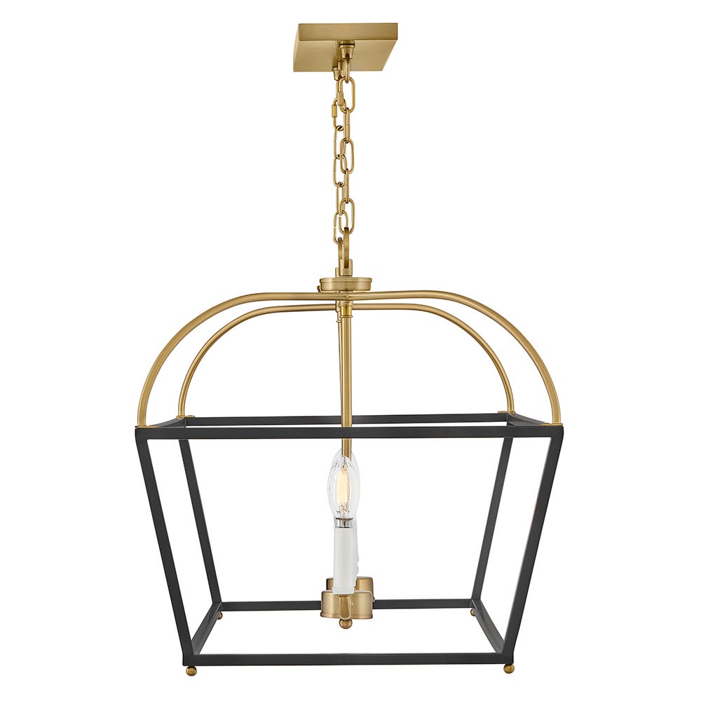 Lark 84275BK-LCB Tate Linear Chandelier in Black