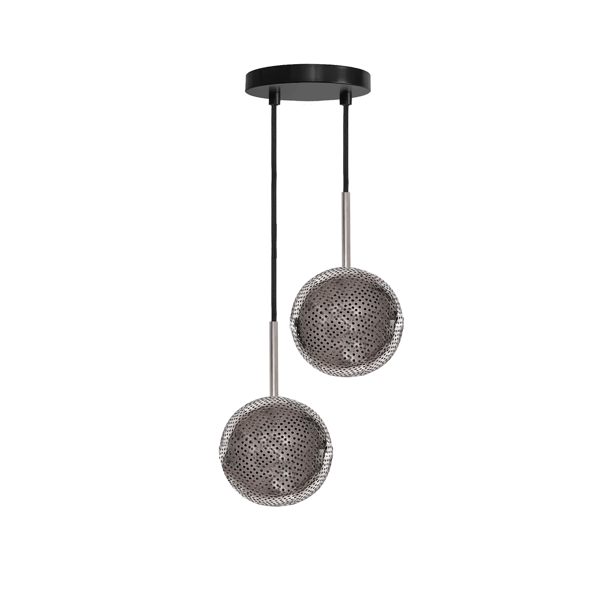 Dounia Home - DH-KOR2LIG-BRS - Kora 2 Light Chandelier - Polished Brass