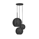 Dounia Home - DH-ARI3LIG-MD-BRS - Aria 3-Light Globe Chandelier - Polished Brass