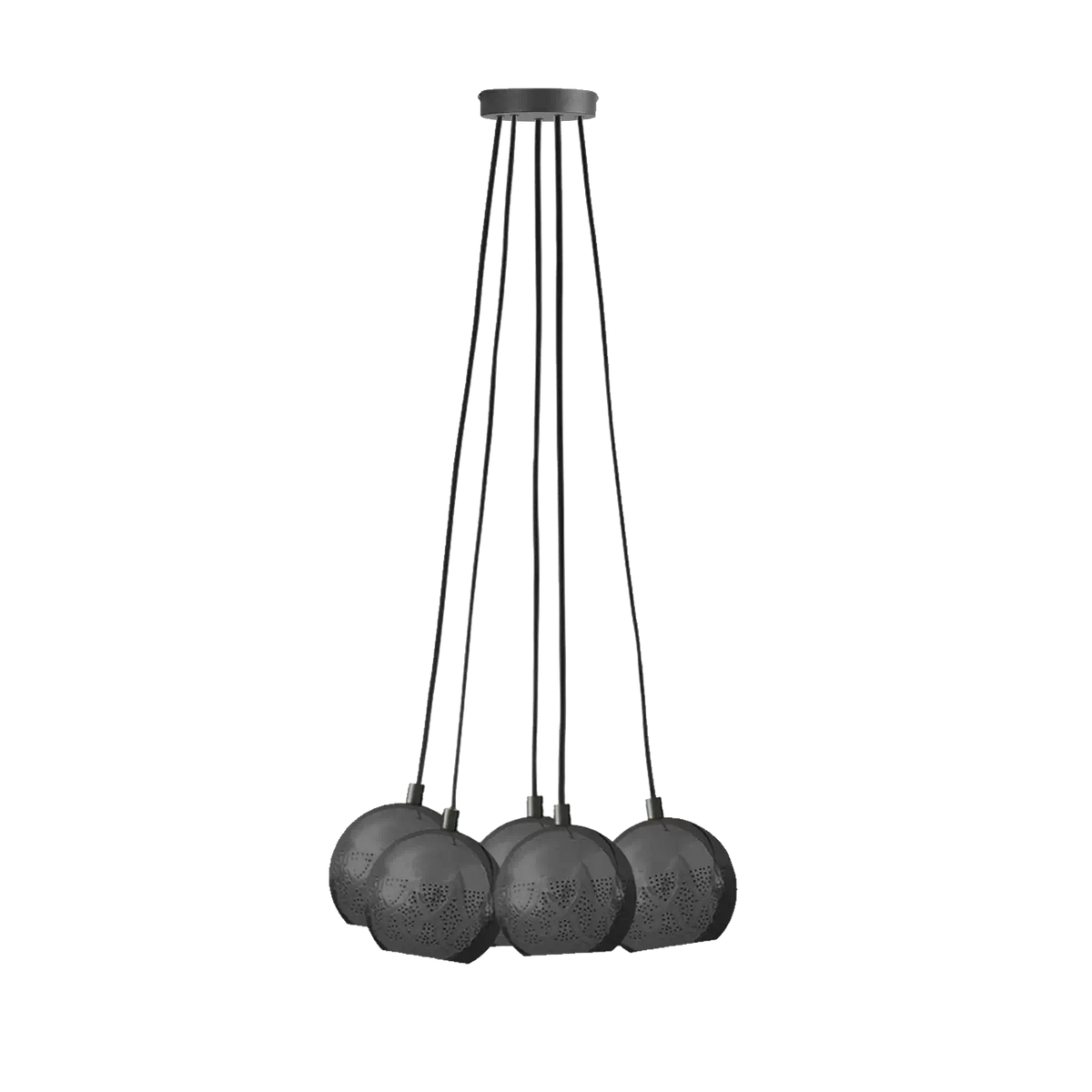 Dounia Home - DH-NURCLUCHA-BRS - Nur Cluster Chandelier - Polished Brass