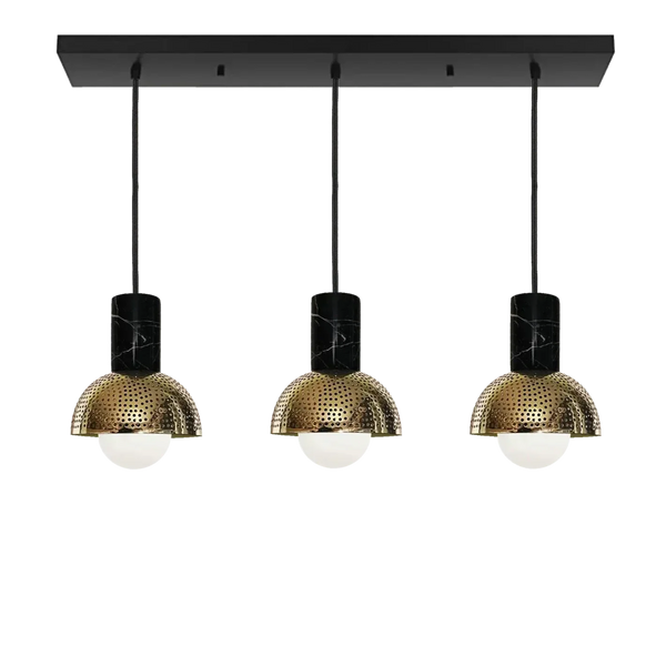 Maria linear 3 globe chandelier