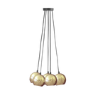 Dounia Home - DH-NURCLUCHA-NIK - Nur Cluster Chandelier - Brushed Nickel Silver