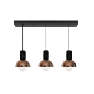 Dounia Home - DH-MARLIN3-BRS - Maria linear 3 globe chandelier - Polished Brass