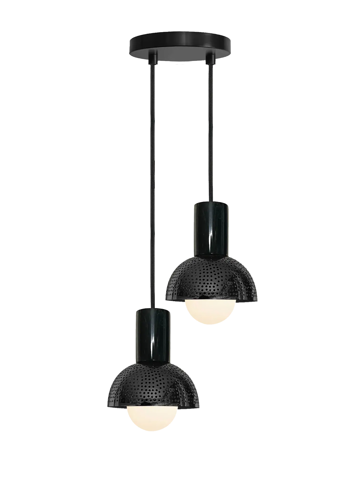 Dounia Home - DH-MAR2LIG-AB - Maria 2 Light Chandelier - Antique Brass