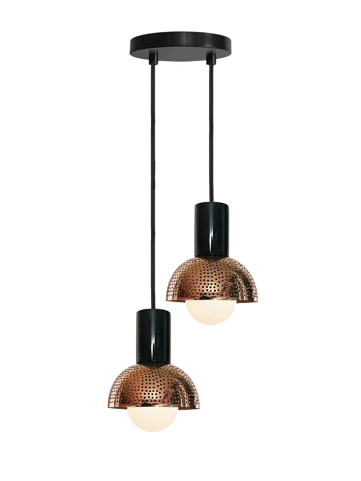 Dounia Home - DH-MAR2LIG-MGM - Maria 2 Light Chandelier - Matte Gun Metal