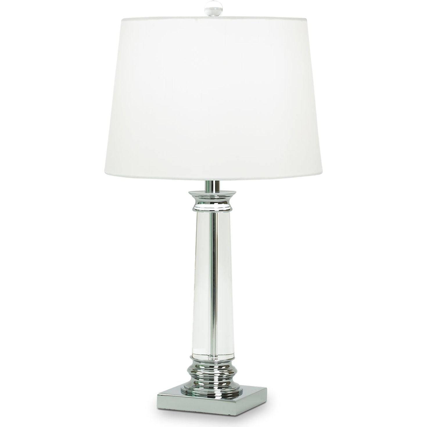 Flow Decor-3133-WHL-Table Lamps-Coleford-Clear