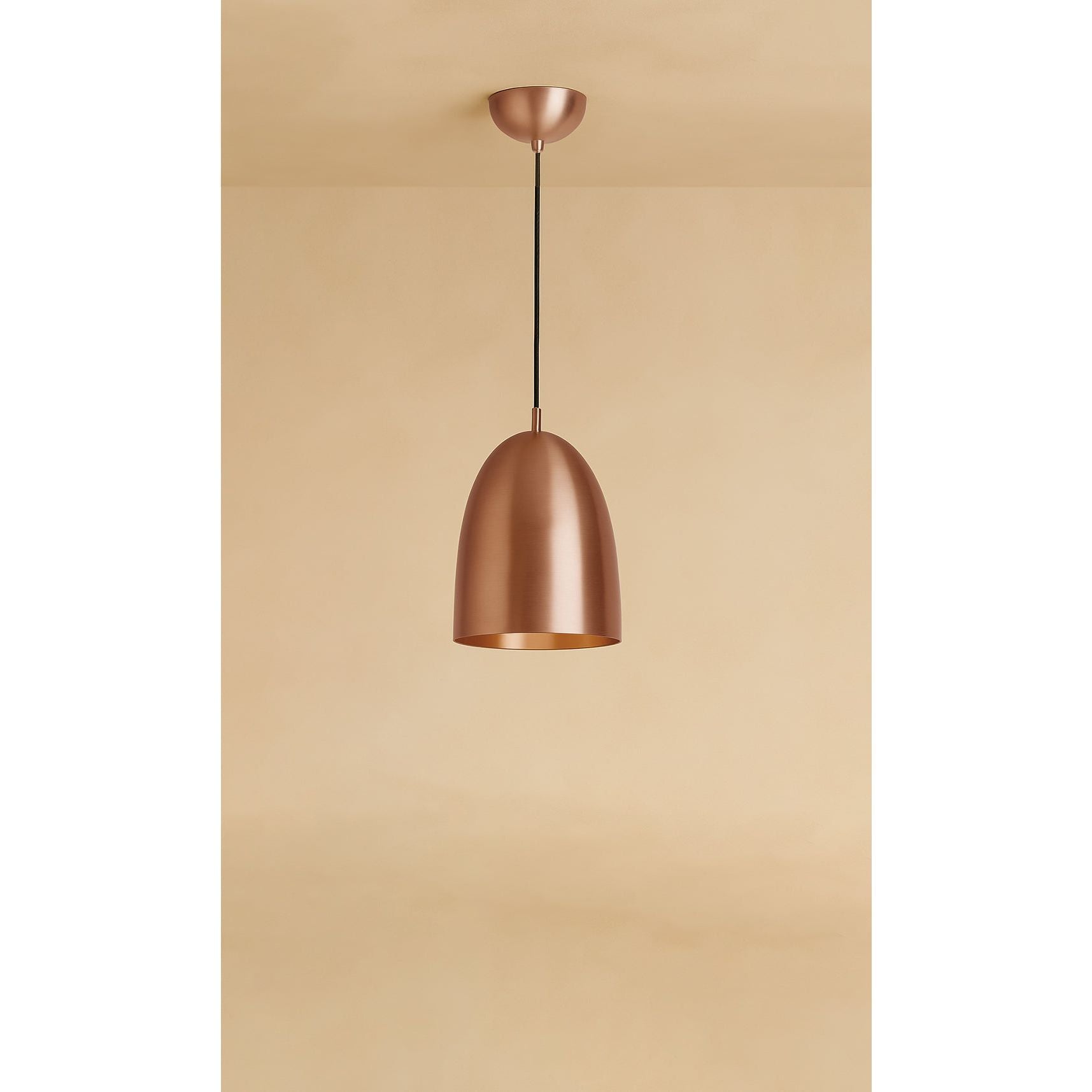 Dounia Home - DH-ROYDOMPEN-SM-MGM - Roya Dome Pendant Light - Matte Gun Metal