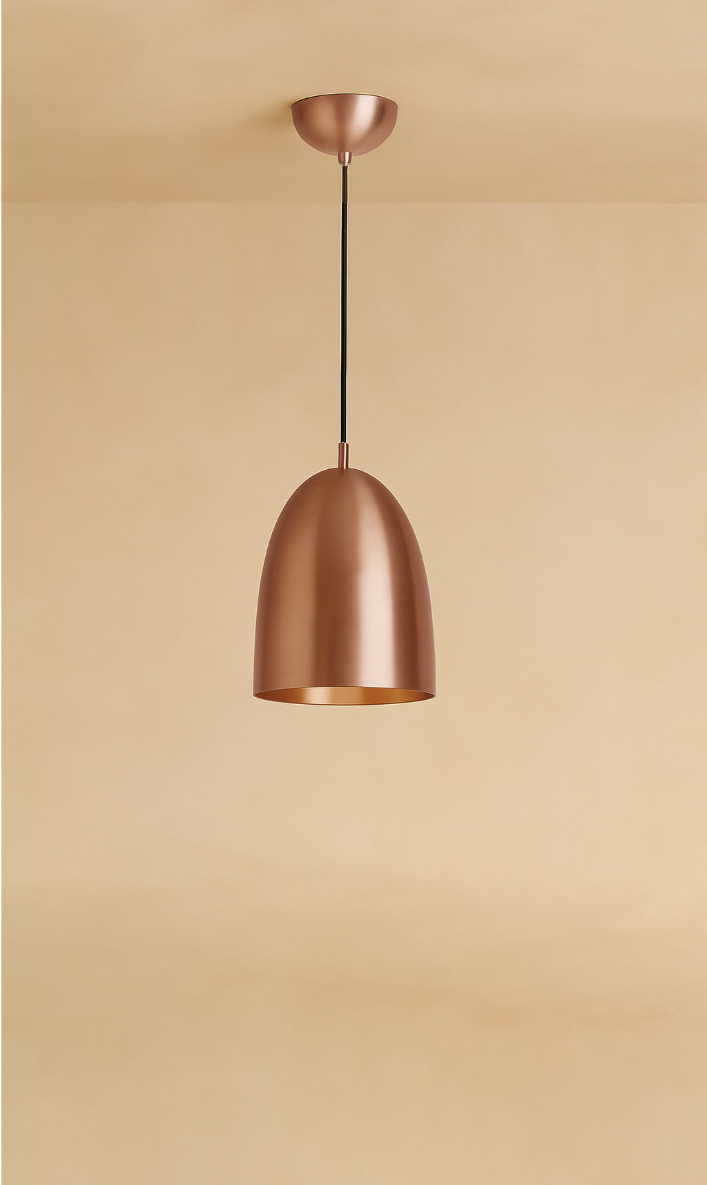 Dounia Home - DH-ROYDOMPEN-SM-MGM - Roya Dome Pendant Light - Matte Gun Metal