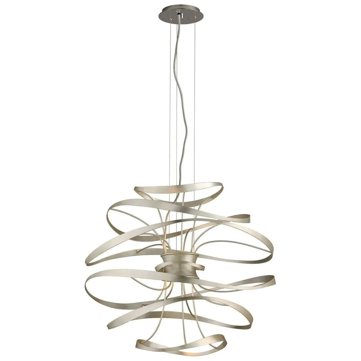 Corbett Lighting - Calligraphy LED Chandelier - 213-42-SL/SS | Montreal Lighting & Hardware