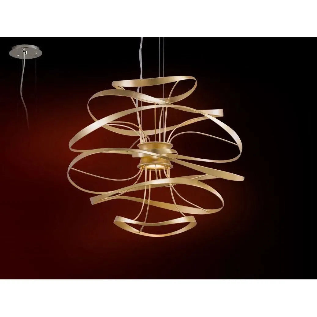 Corbett Lighting - Calligraphy LED Chandelier - 216-41-GL/SS | Montreal Lighting & Hardware