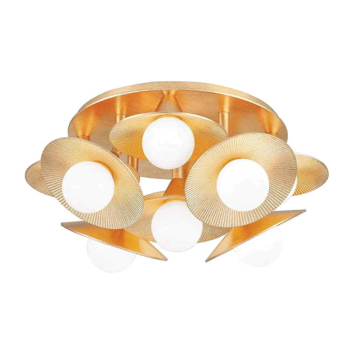 Corbett Lighting - Emerald Semi Flush Mount - 333-09-VGL | Montreal Lighting & Hardware