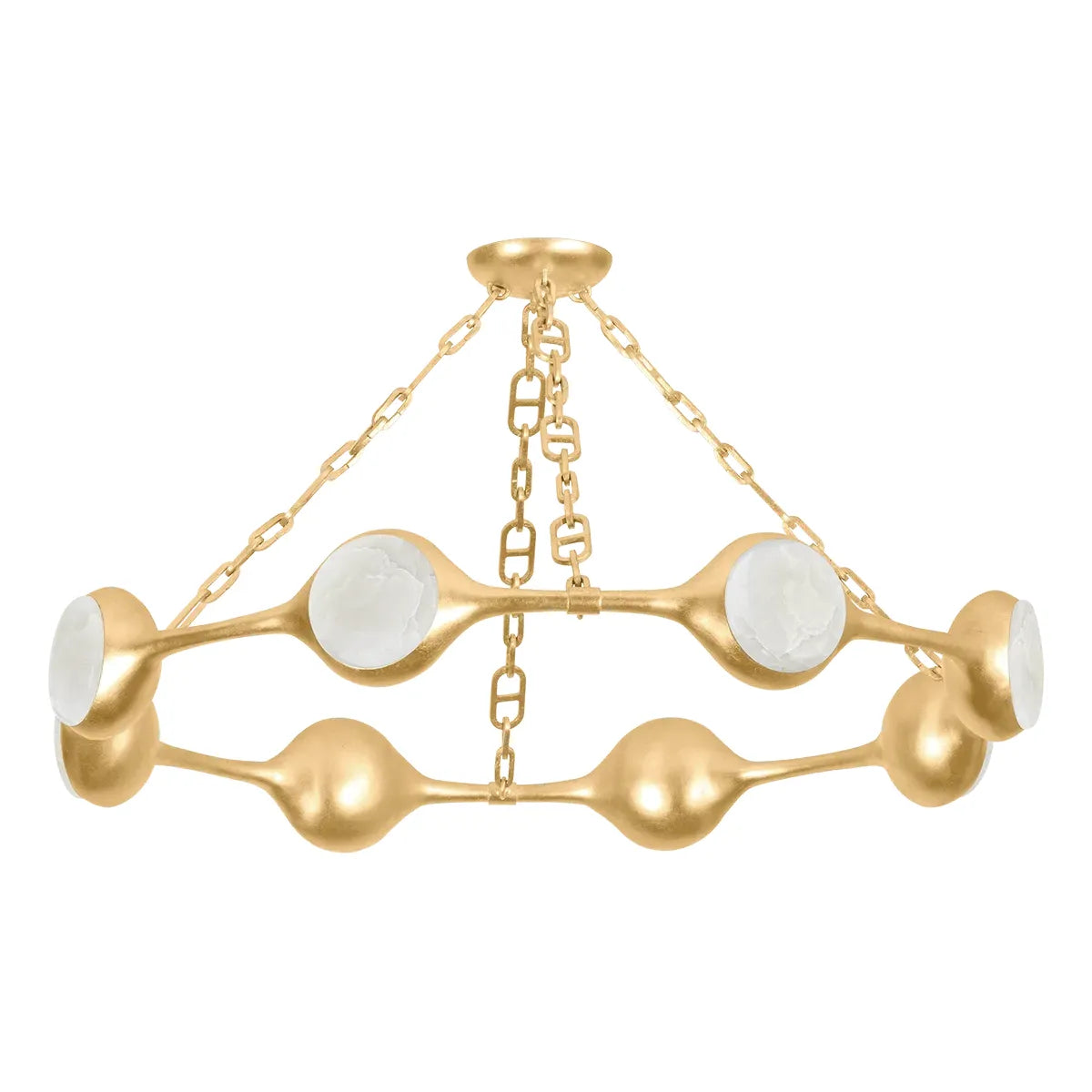 Corbett Lighting - Riviere LED Chandelier - 465-40-VGL | Montreal Lighting & Hardware