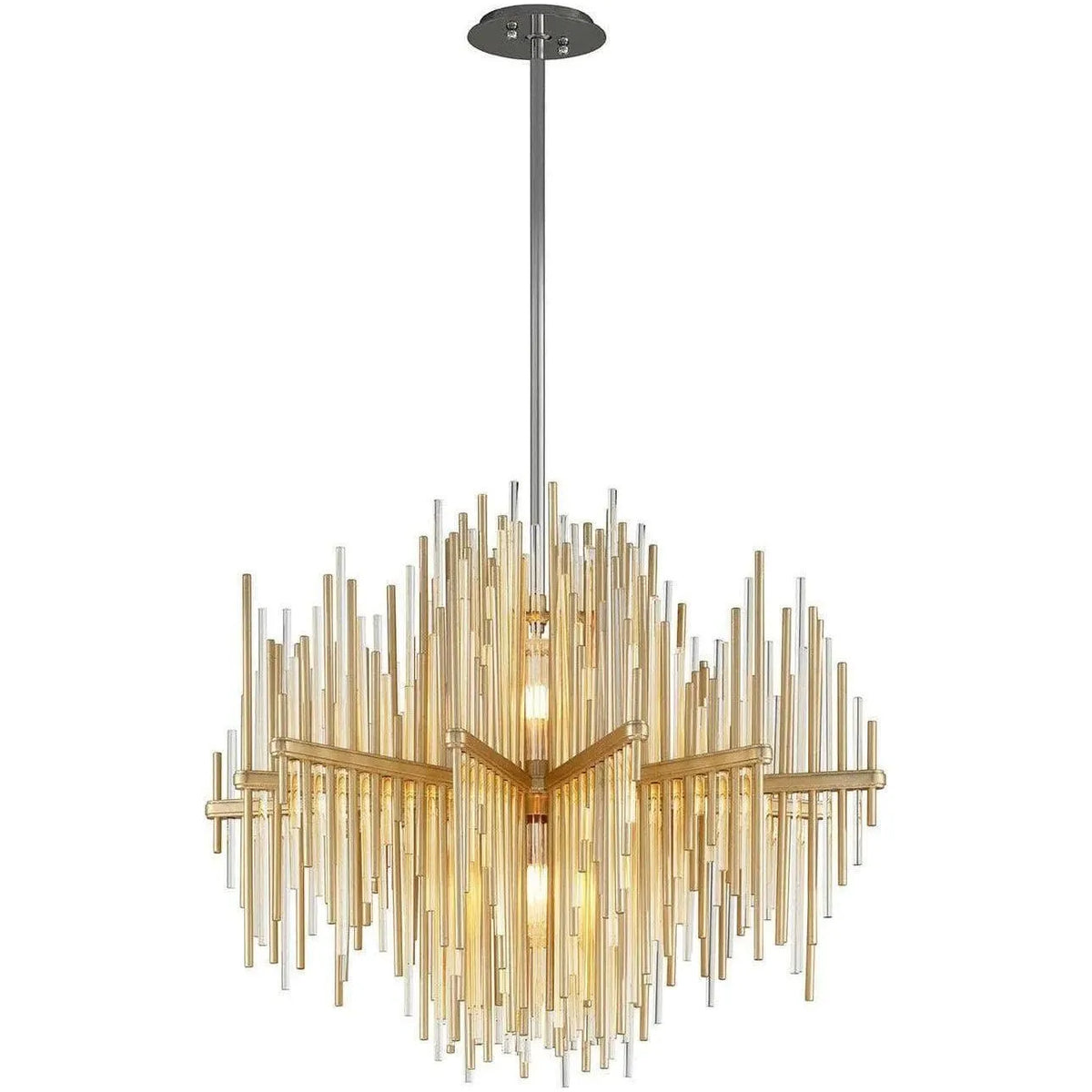 Corbett Lighting - Theory Chandelier - 238-42-GL/SS | Montreal Lighting & Hardware