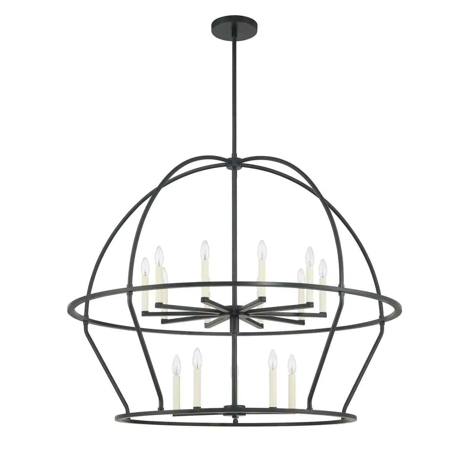 Crystorama - Abbott Chandelier - ABB-3029-BK | Montreal Lighting & Hardware