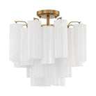 Crystorama - Addis Ceiling Mount - ADD-300-AG-WH_CEILING | Montreal Lighting & Hardware