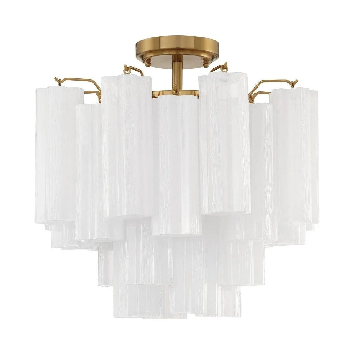 Crystorama - Addis Ceiling Mount - ADD-300-AG-WH_CEILING | Montreal Lighting & Hardware