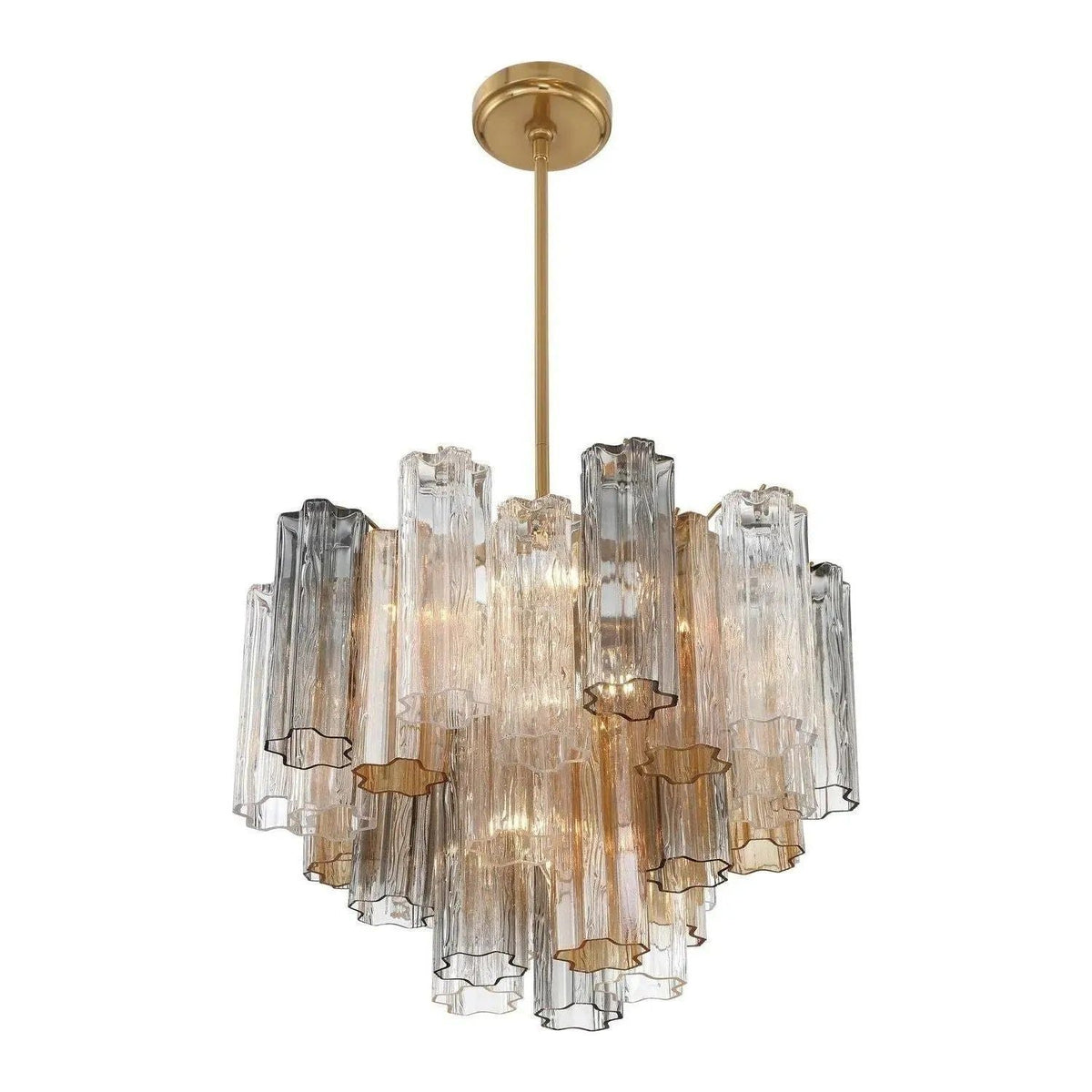 Crystorama - Addis Chandelier - ADD-300-AG-AM | Montreal Lighting & Hardware