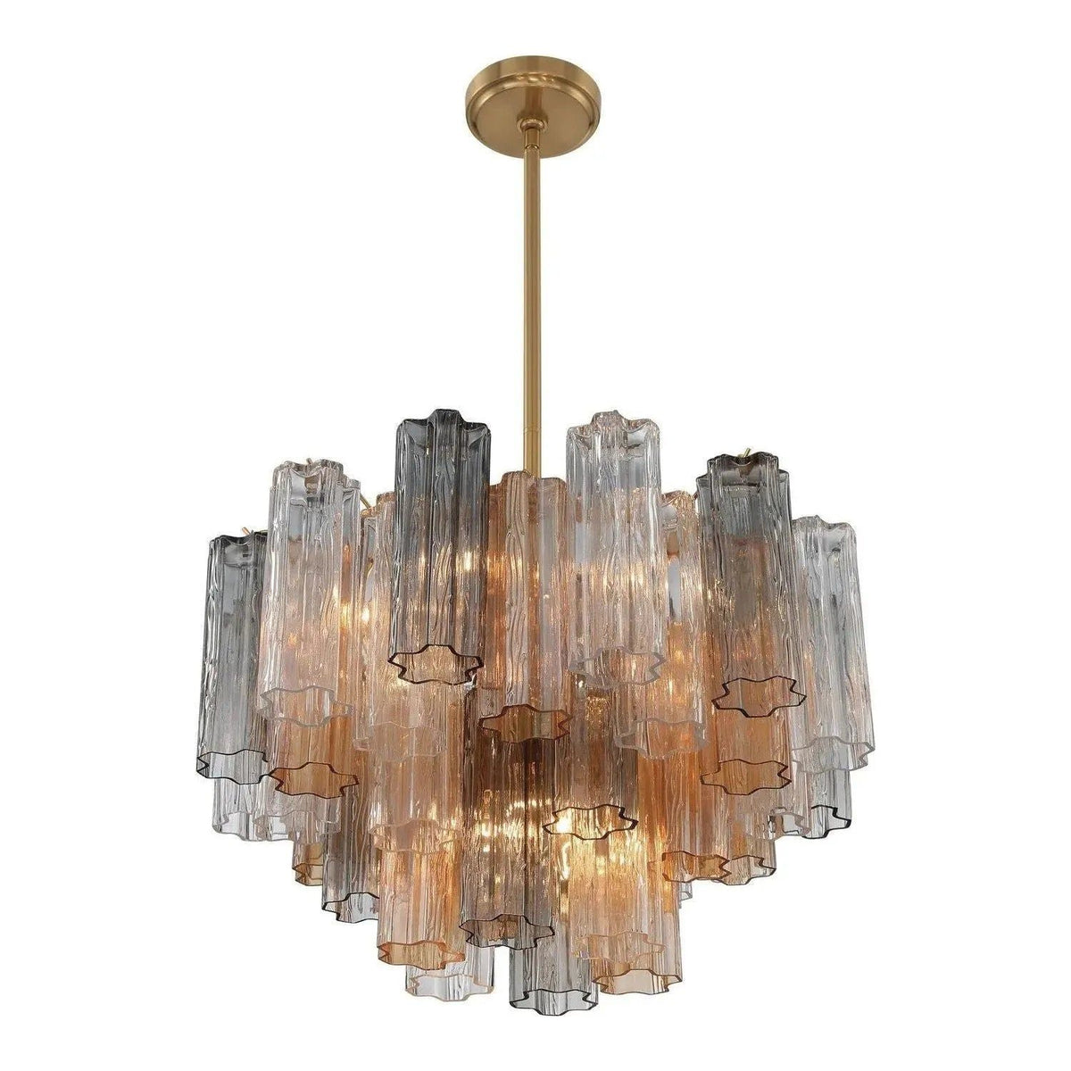Crystorama - Addis Chandelier - ADD-300-AG-AM | Montreal Lighting & Hardware