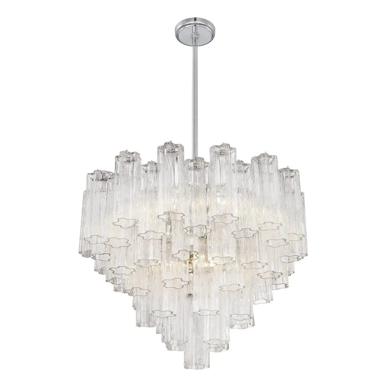 Crystorama - Addis Chandelier - ADD-300-AG-AM | Montreal Lighting & Hardware