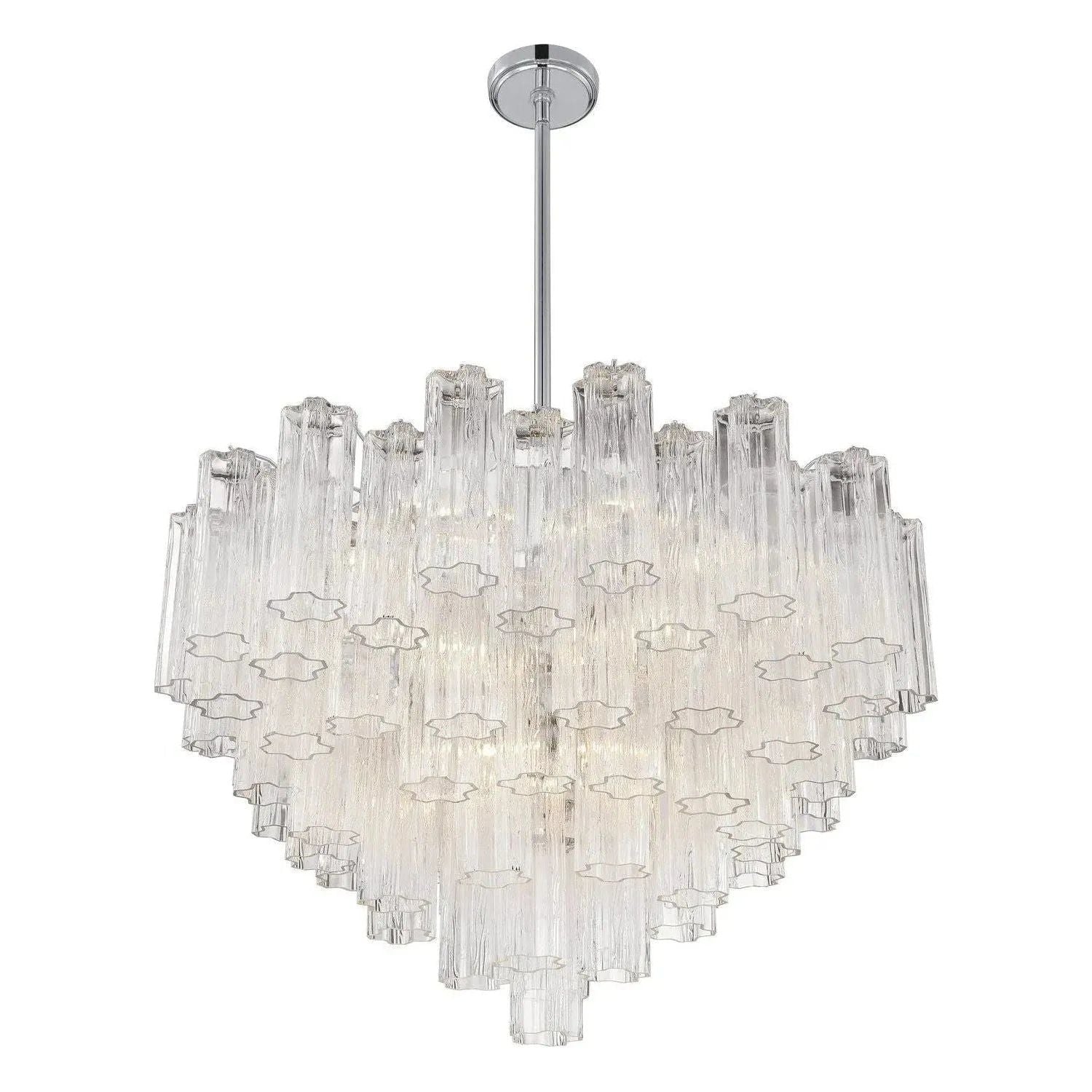 Crystorama - Addis Chandelier - ADD-300-AG-AM | Montreal Lighting & Hardware