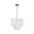 Crystorama - Addis Chandelier - ADD-300-AG-WH | Montreal Lighting & Hardware