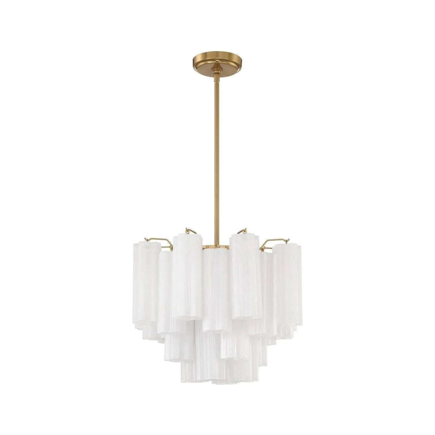 Crystorama - Addis Chandelier - ADD-300-AG-WH | Montreal Lighting & Hardware