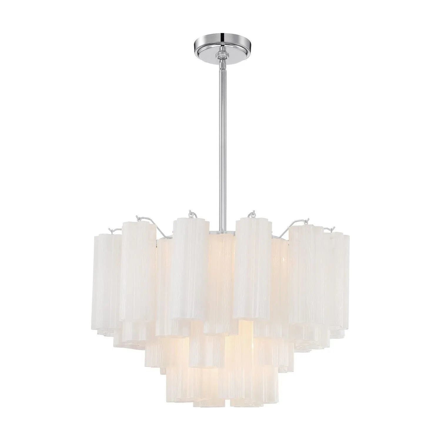 Crystorama - Addis Chandelier - ADD-308-CH-WH | Montreal Lighting & Hardware