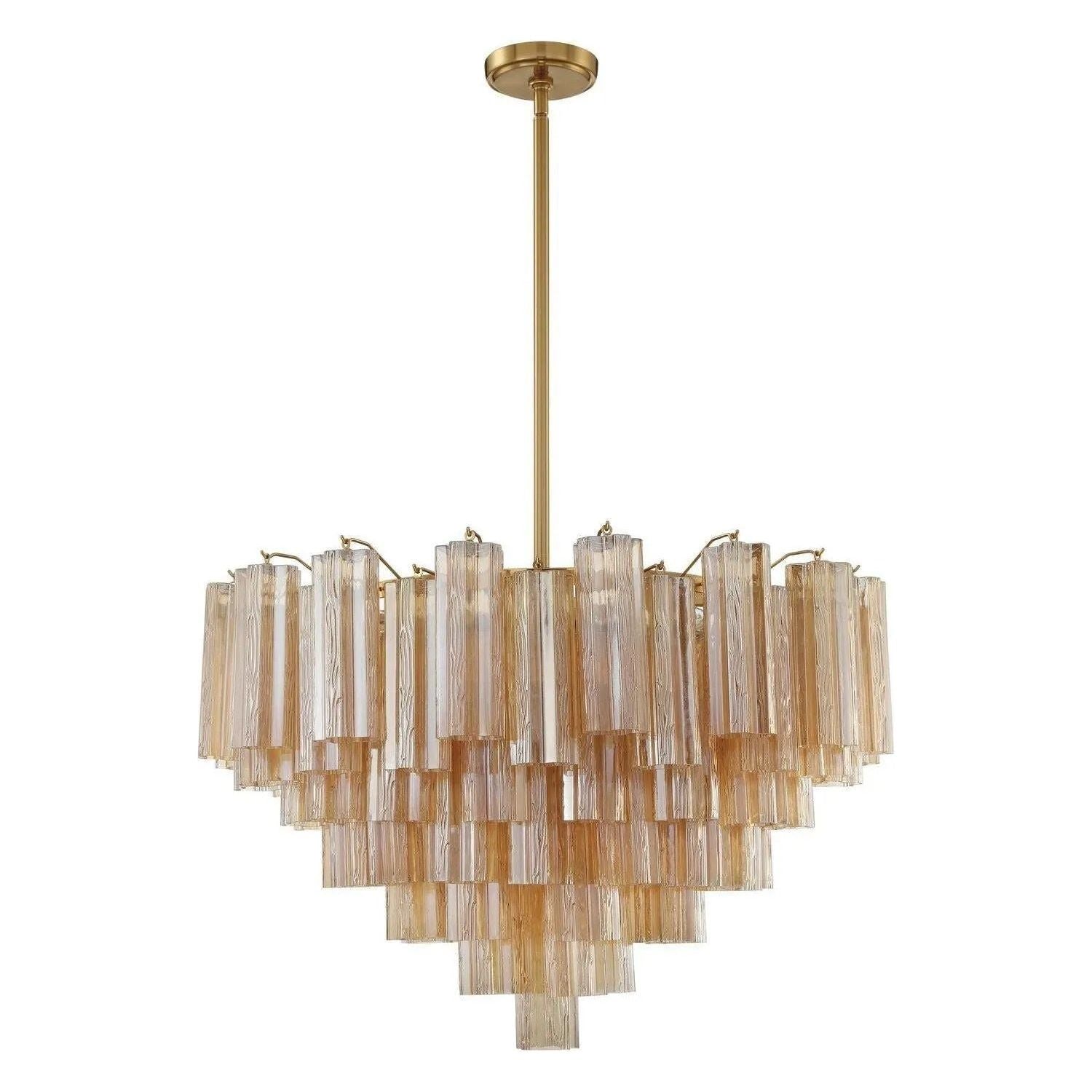 Crystorama - Addis Chandelier - ADD-316-AG-AM | Montreal Lighting & Hardware