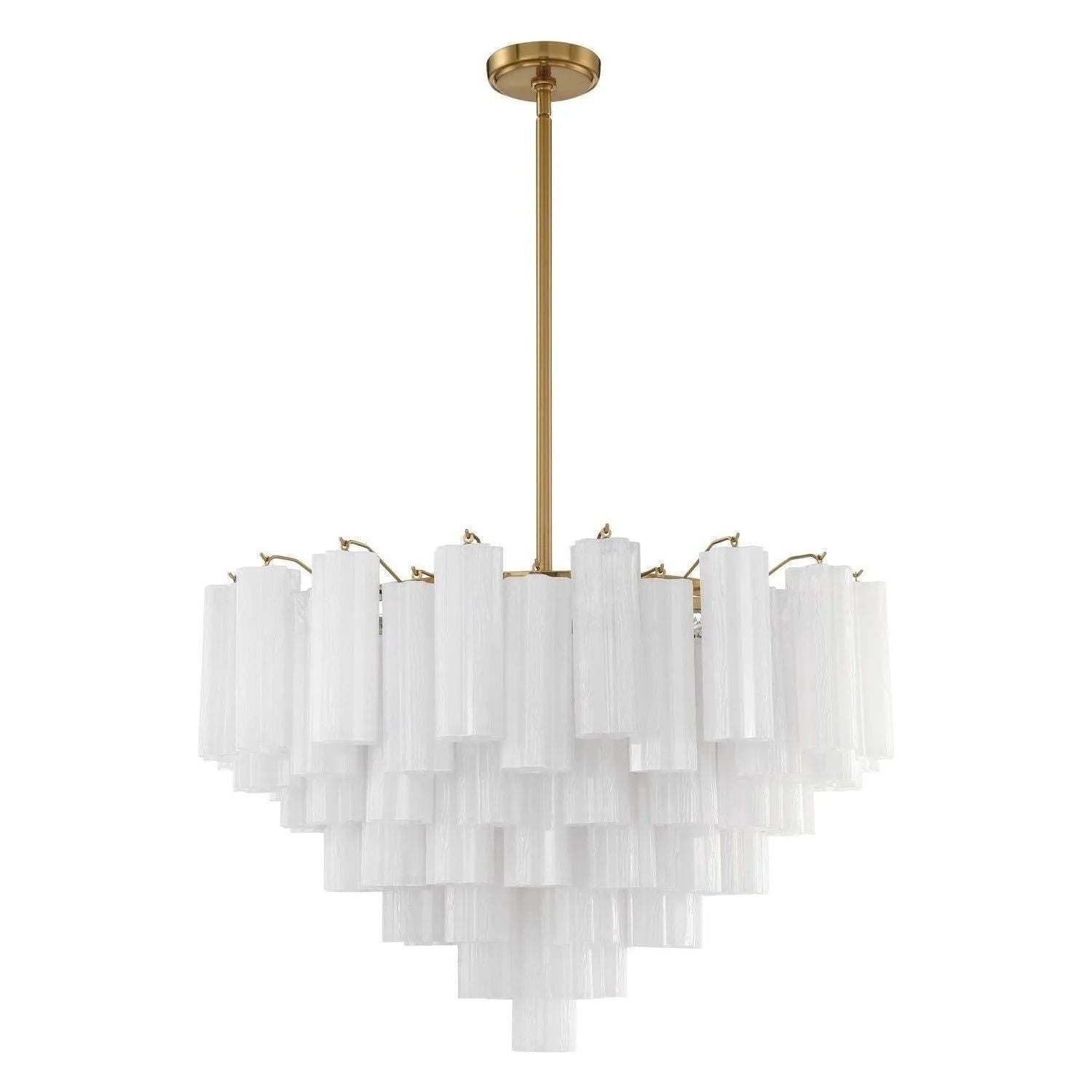 Crystorama - Addis Chandelier - ADD-316-AG-WH | Montreal Lighting & Hardware