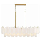 Crystorama - Addis Linear Chandelier - ADD-317-AG-WH | Montreal Lighting & Hardware