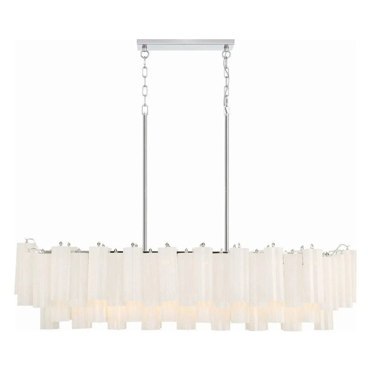 Crystorama - Addis Linear Chandelier - ADD-317-CH-WH | Montreal Lighting & Hardware