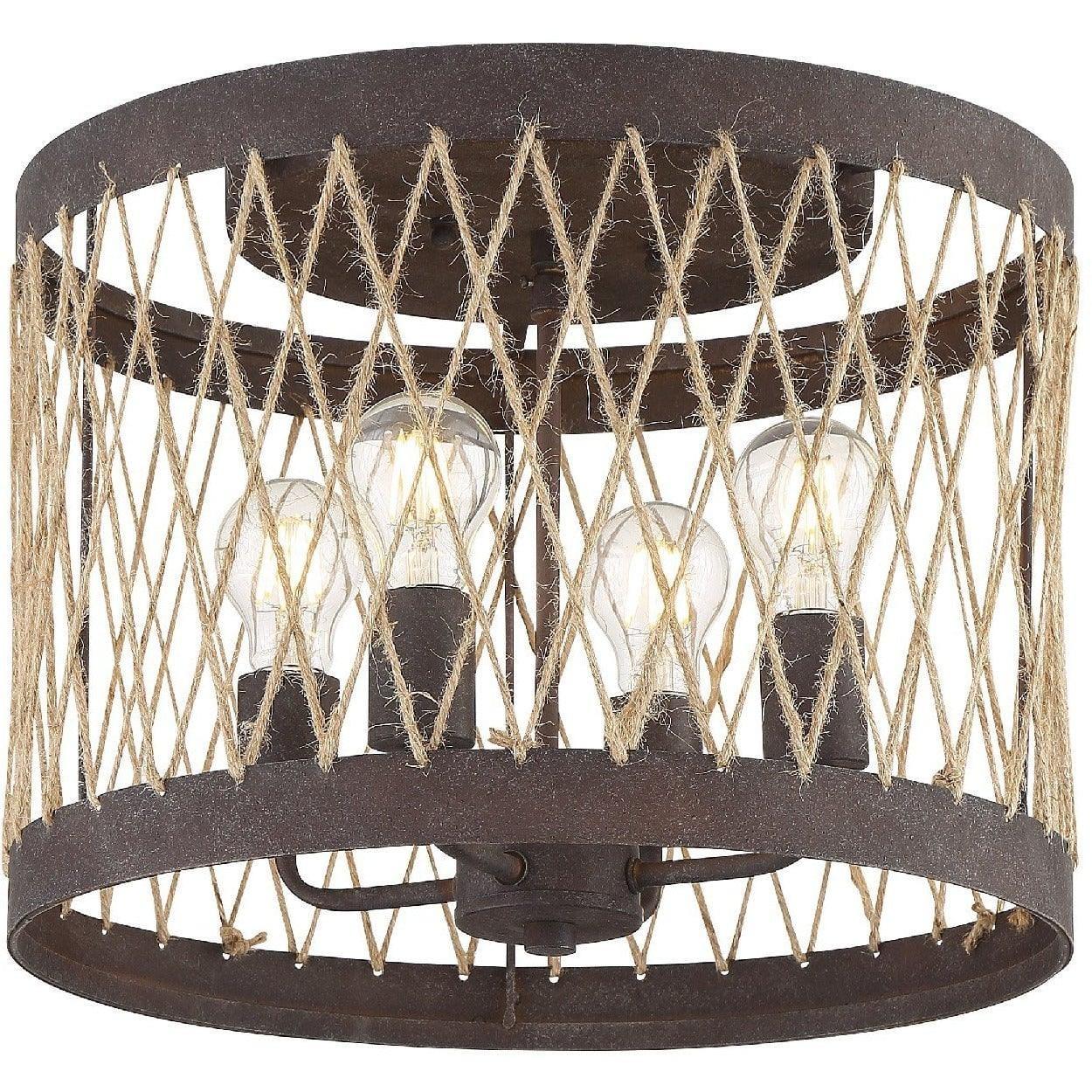 Crystorama - Anders Four Light Ceiling Mount - ADR-A5024-FB | Montreal Lighting & Hardware