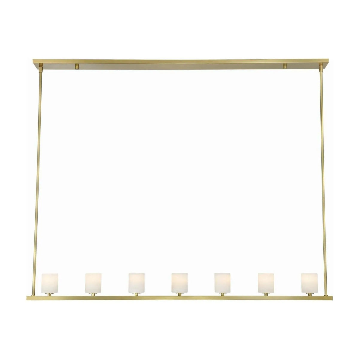 Crystorama - Aragon LED Linear Chandelier - ARA-10267-SB-ST | Montreal Lighting & Hardware