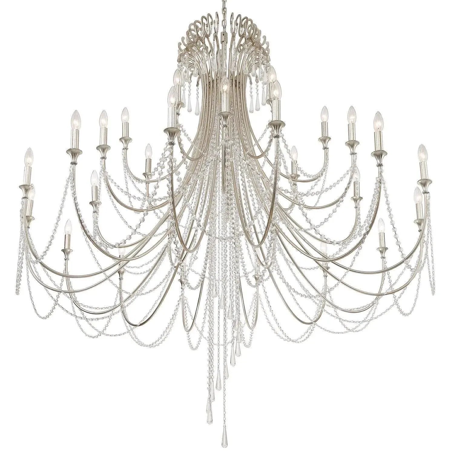 Crystorama - Arcadia Chandelier - ARC-1929-SA-CL-MWP | Montreal Lighting & Hardware