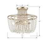Crystorama - Arcadia Three Light Ceiling Mount - ARC-1900-GA-CL-MWP | Montreal Lighting & Hardware