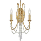 Crystorama - Arcadia Two Light Wall Mount - ARC-1902-GA-CL-MWP | Montreal Lighting & Hardware
