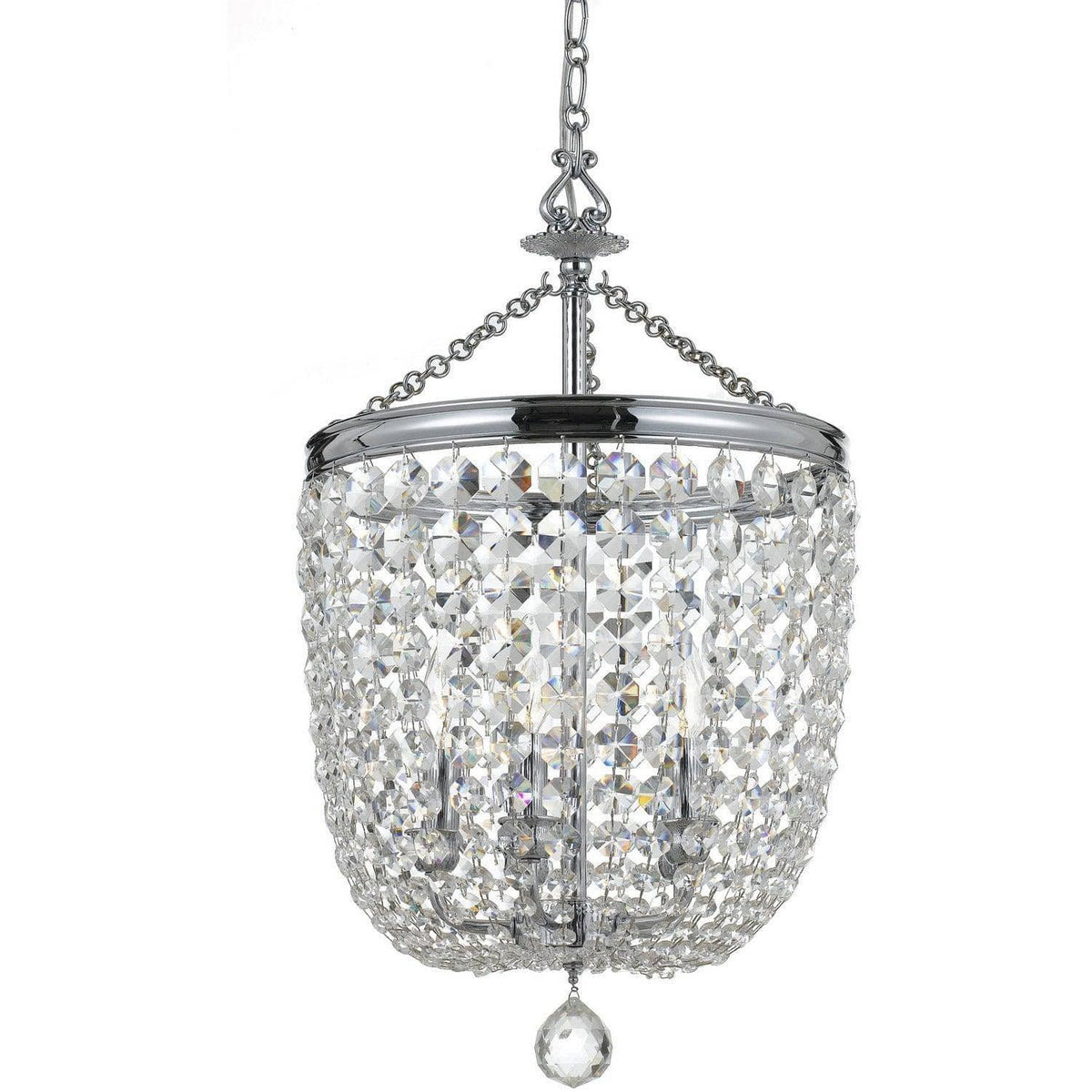 Crystorama - Archer Five Light Chandelier - 785-CH-CL-S | Montreal Lighting & Hardware