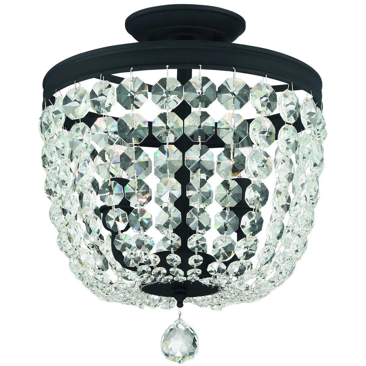 Crystorama - Archer Three Light Ceiling Mount - 783-BF-CL-MWP | Montreal Lighting & Hardware