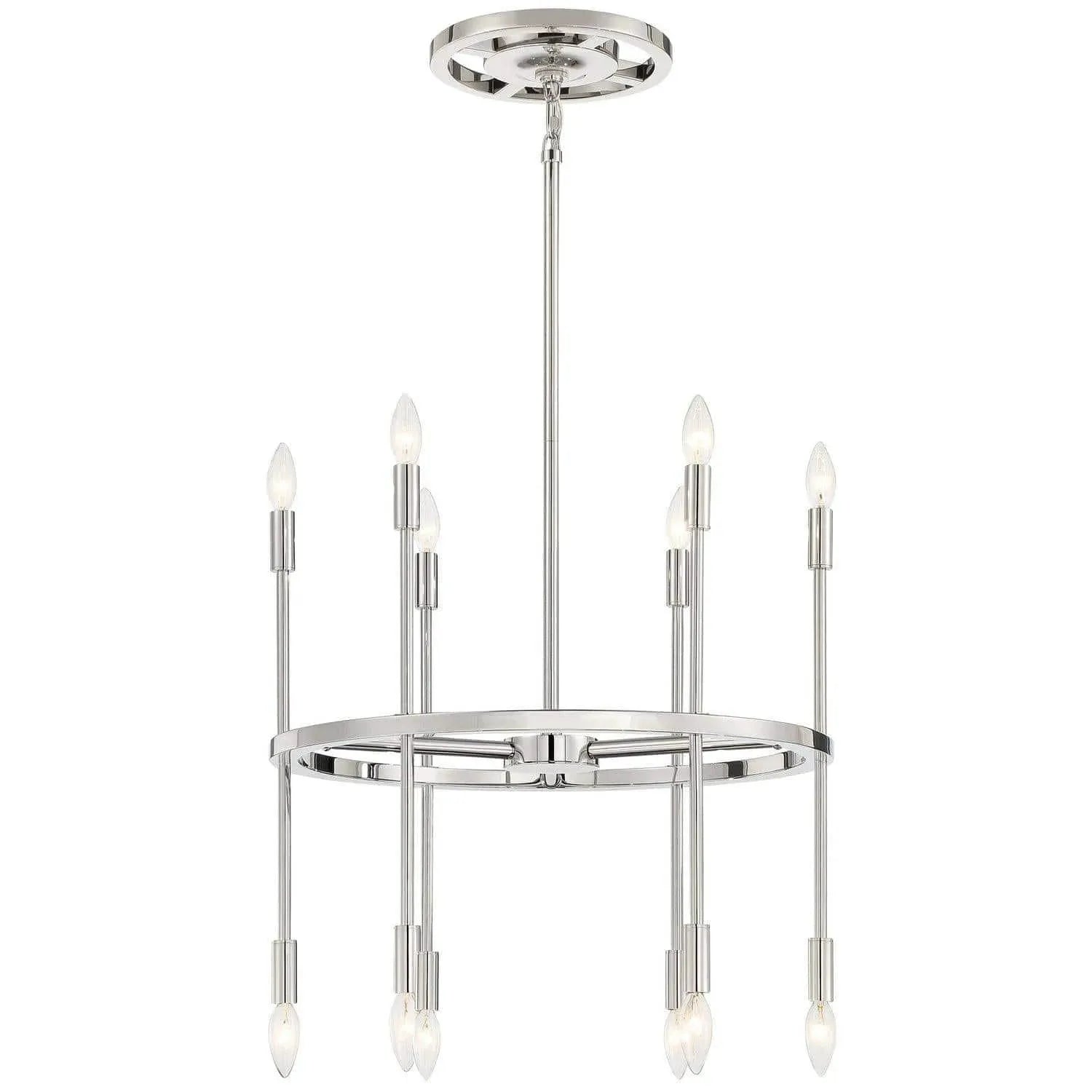Crystorama - Aries Chandelier - ARS-B4012-PN | Montreal Lighting & Hardware